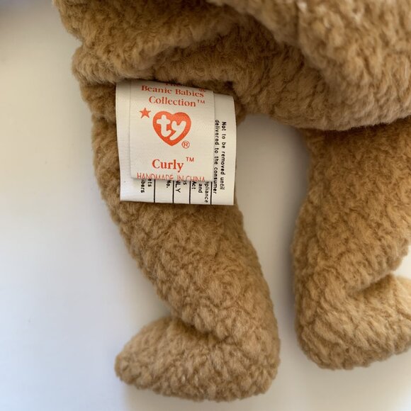 TY Beanie Babies - Curly - 1996 Original Retired (Brown Nose) - Style 4052 - Picture 5 of 14